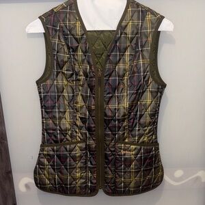Barbour Women's Plaid Quilted Vest - NWOT Still listed on website